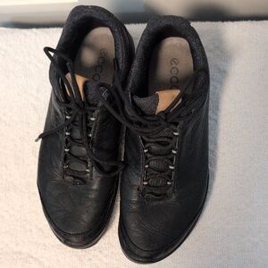 Ecco Women's Black Leather Sneakers